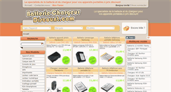 Desktop Screenshot of batterie-chargeur-discount.com